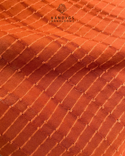 Burnt Sienna Ribbed Throw