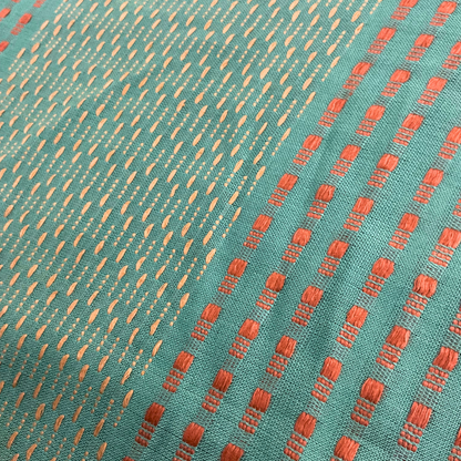 Saree - Light Turquoise with Gold & Rust