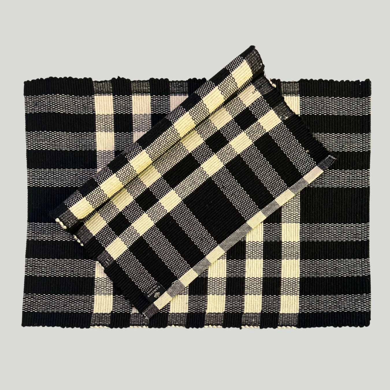 Table Mats - Black & White (Checks)