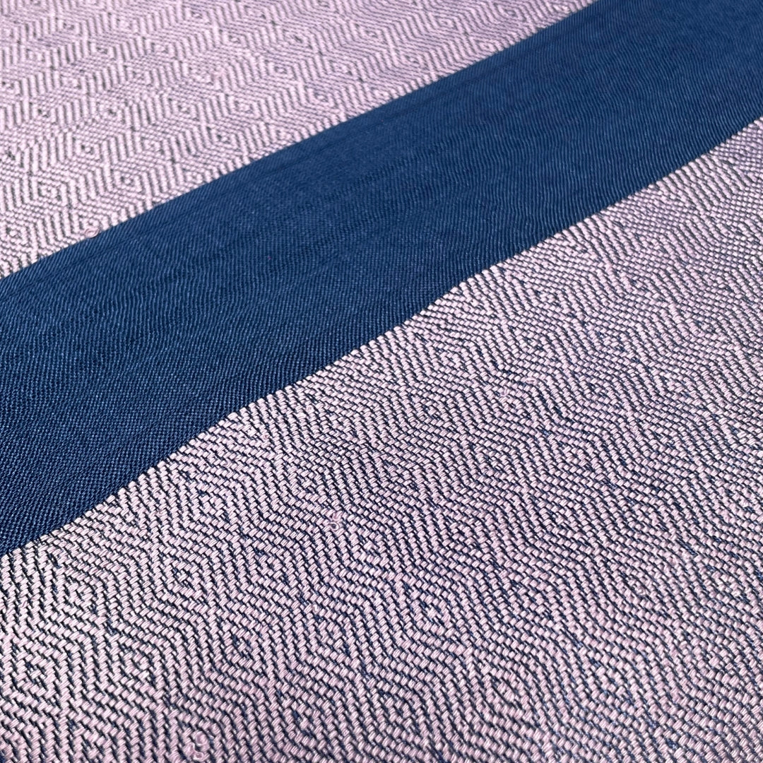 BAMBOO & Cotton Throw- Blue & Purple