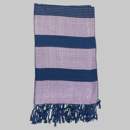 BAMBOO & Cotton Throw- Blue & Purple