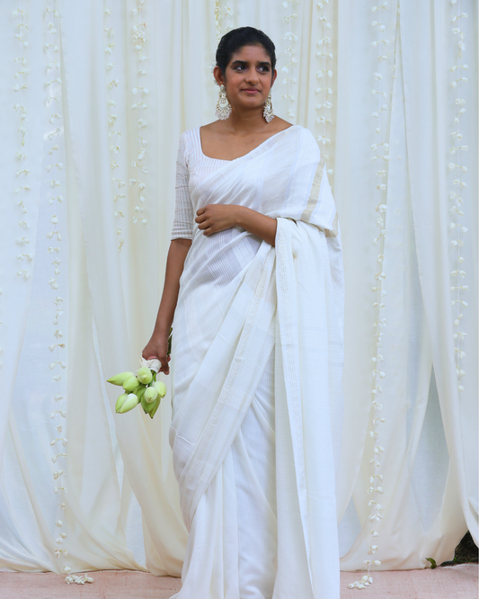 Handloom Bridal Saree-RHOEAS