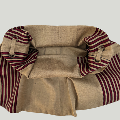 Rover Bag - Beige & Maroon