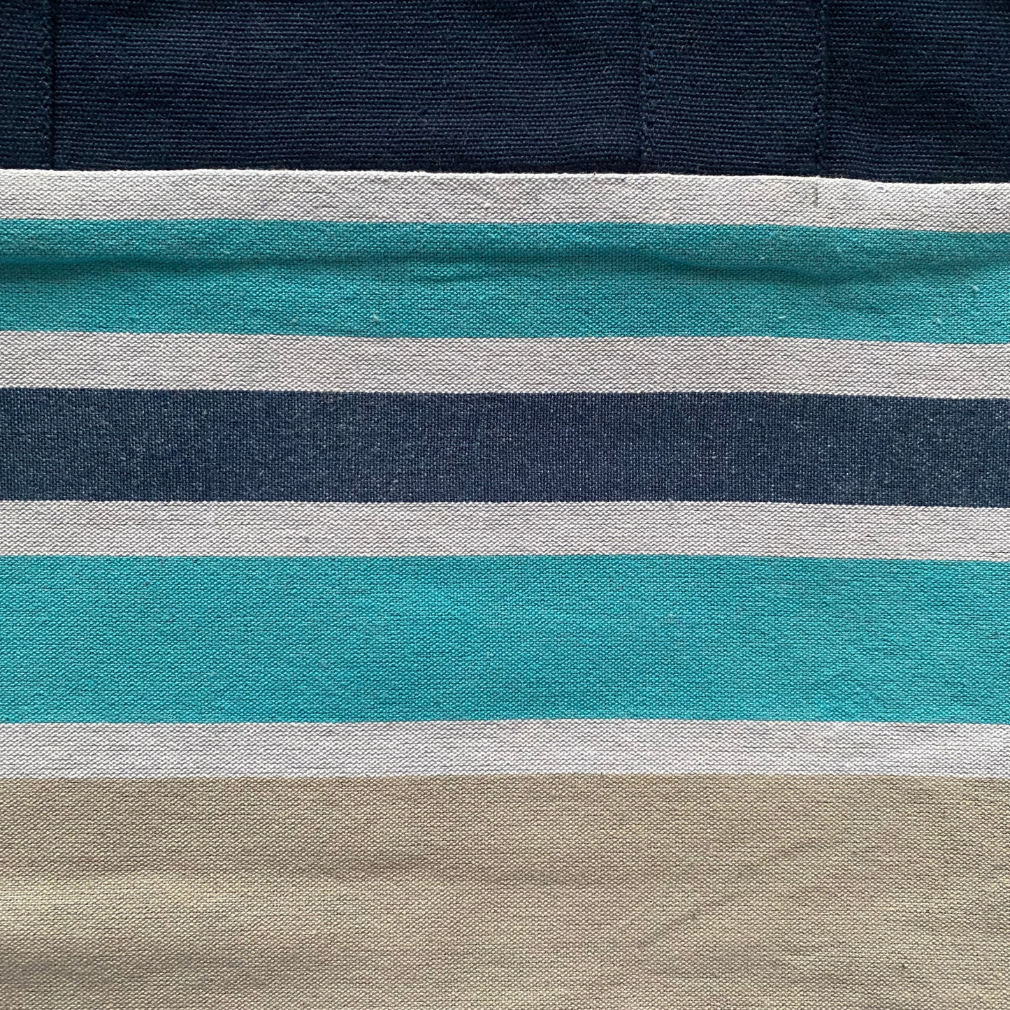 Designer Tote Bag - Blue Stripes