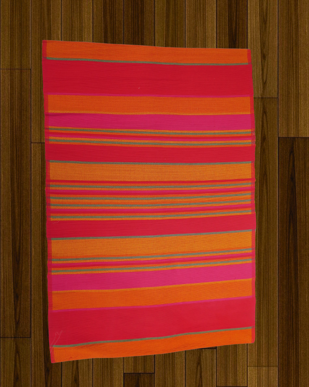 Rug - Stripes (Red & Orange)