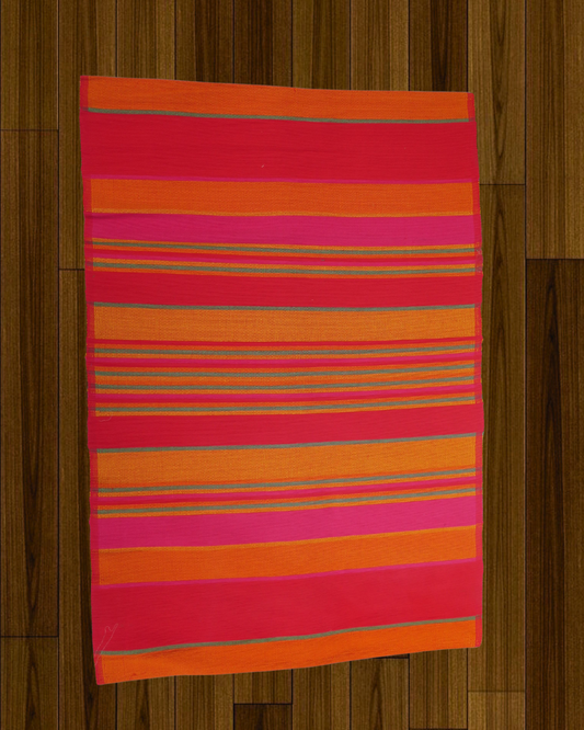 Rug - Stripes (Red & Orange)