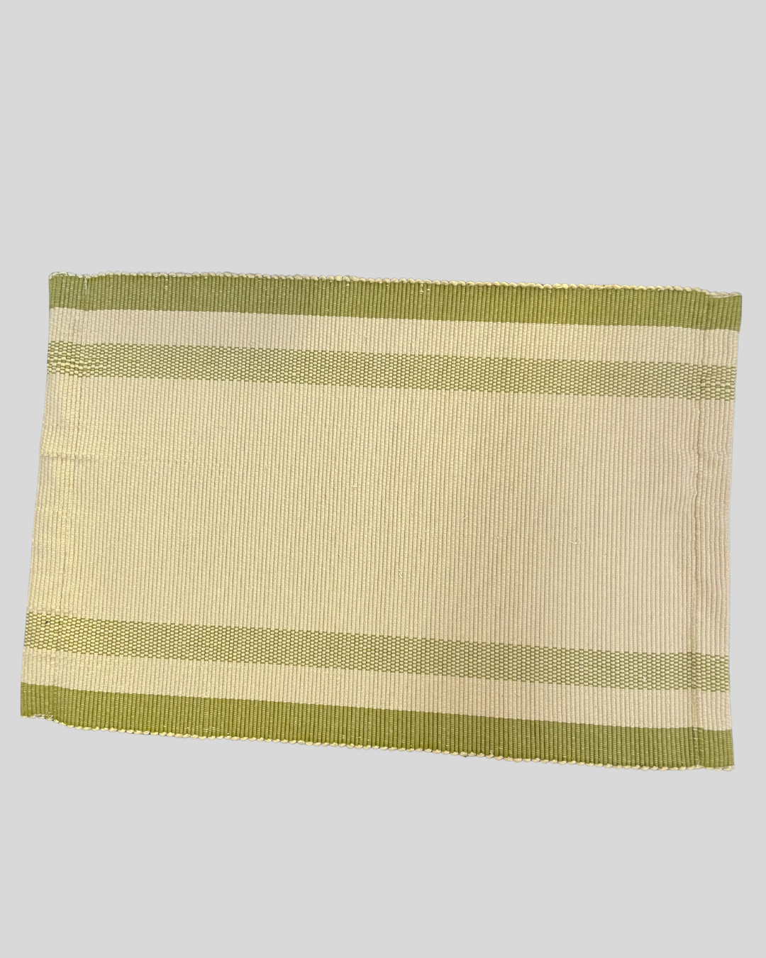 Table mats Olive Green With Off White