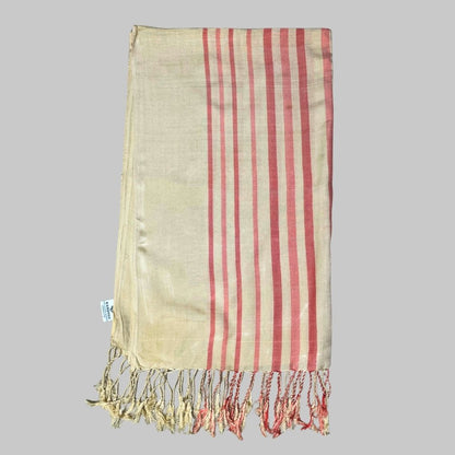 Shawl -Light beige & peach