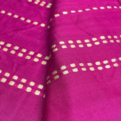 Shawl - Hot Pink With Beige Check