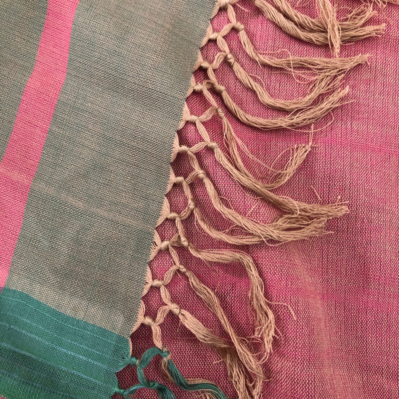 Saree -  Pink & Green shades