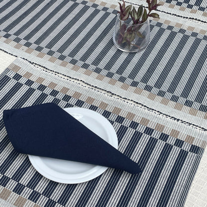 Table Mat -  Blue & White check