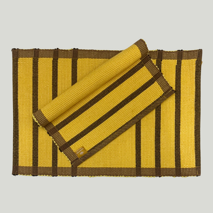 Table Mat - Yellow & Brown
