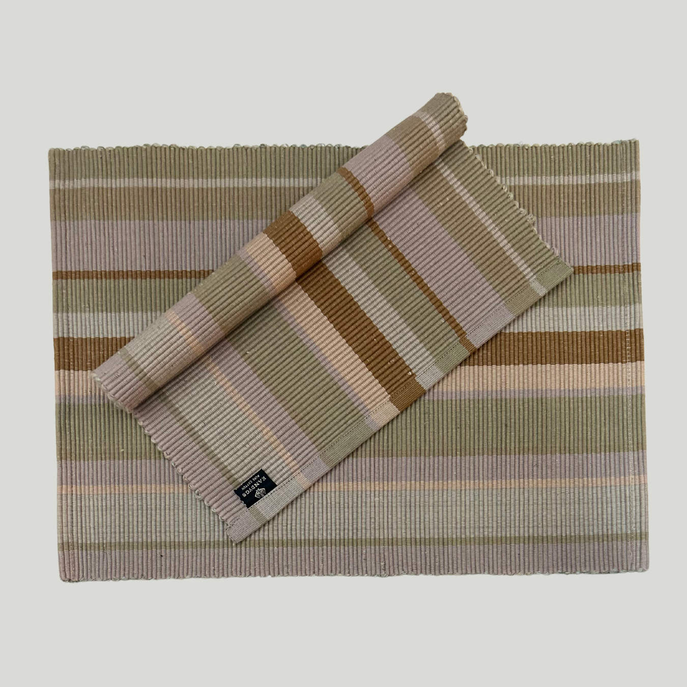 Table Mat - Fern Green & Grey