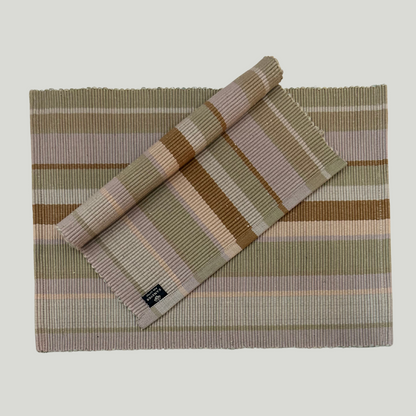 Table Mat - Fern Green & Grey