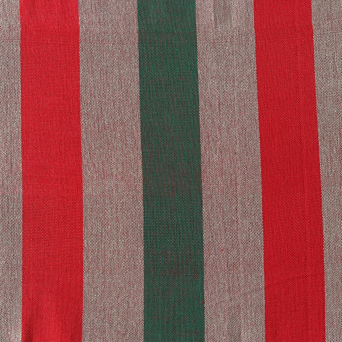Cotton Bed Sheet 100 X 100 - Red & Green Stripes