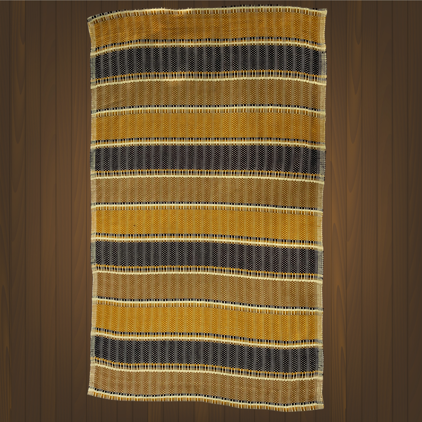 Rug - Stripes (Black & Brown)