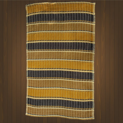 Rug - Stripes (Black & Brown)