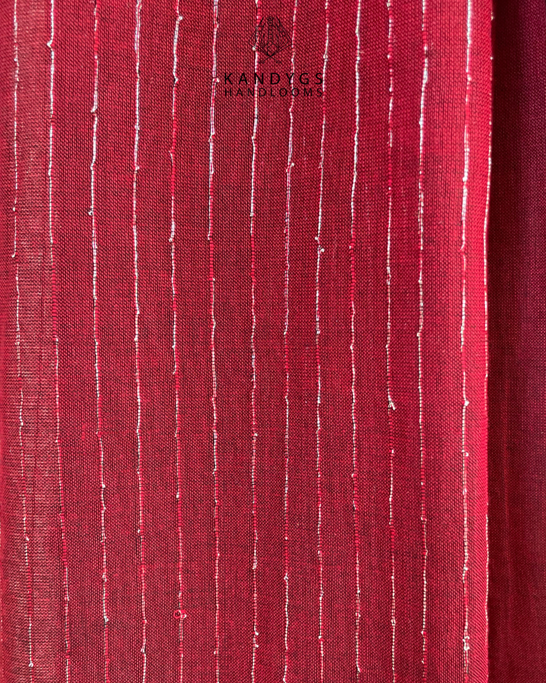 Saree  Bamboo Red with Gold Threads