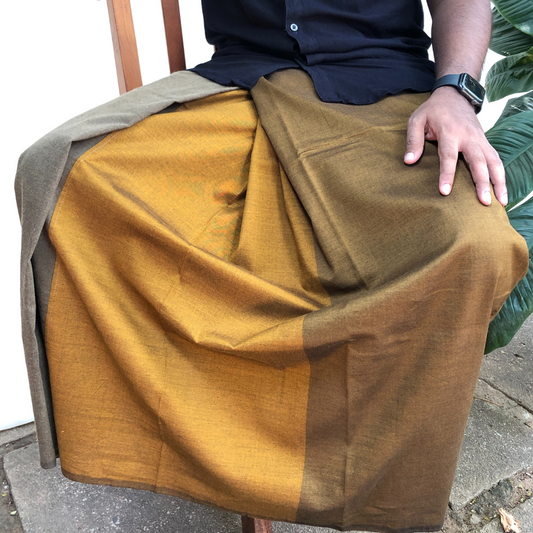 Sarong - Brown & Mustard