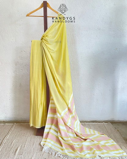 Saree Bamboo yellow