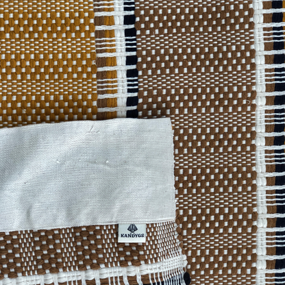 Rug - Stripes (Black & Brown)