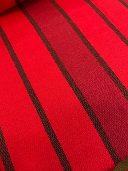Lungi - Red with Black Stripes