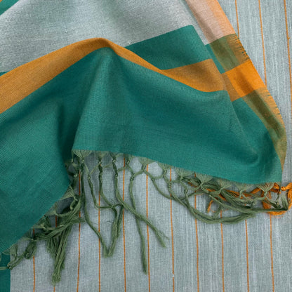 Saree - Green & Mustard