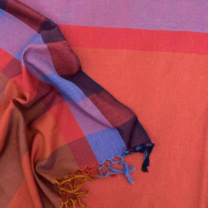 Saree - Red rust