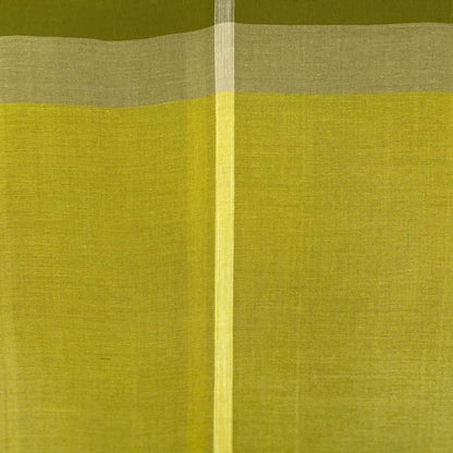 Saree - Olive green & Yellow