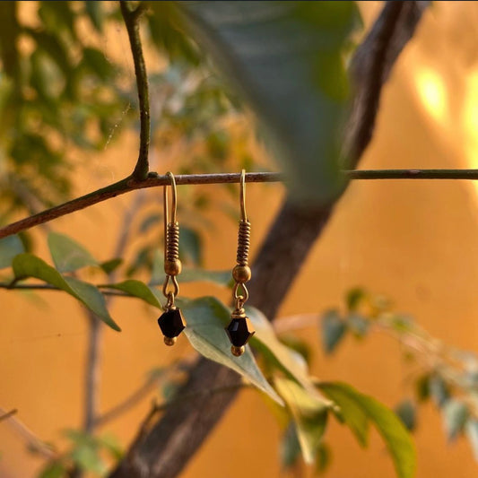 Earring - Black pearl