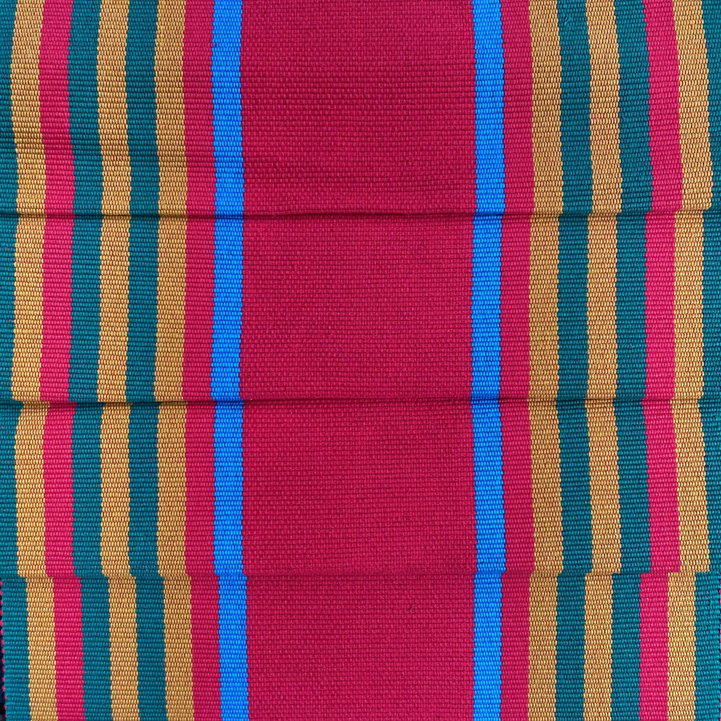 Table runner - Red with mustard and x' mas green