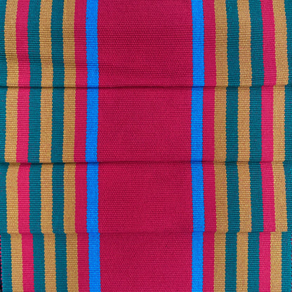 Table runner - Red with mustard and x' mas green