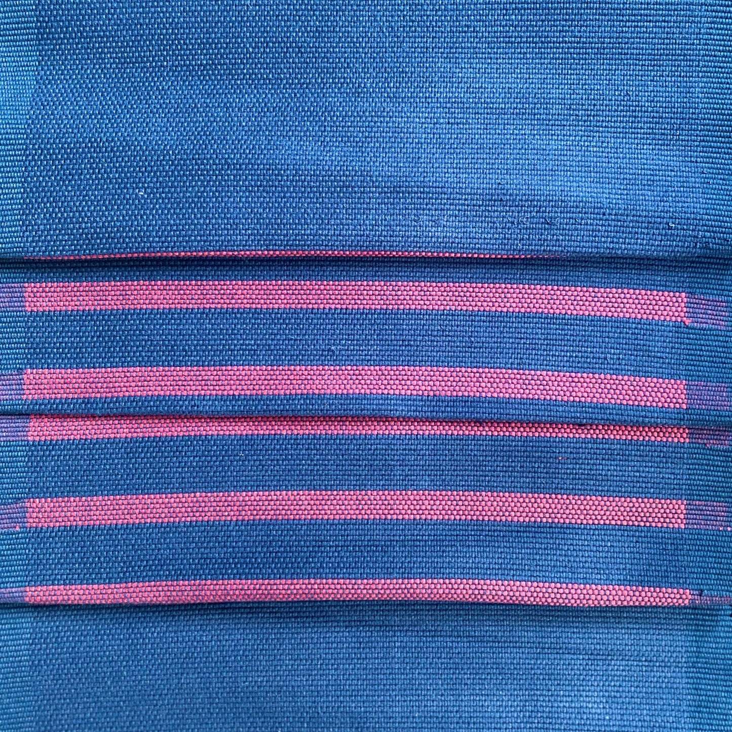 Table Runner - Midnight blue with pink stripes