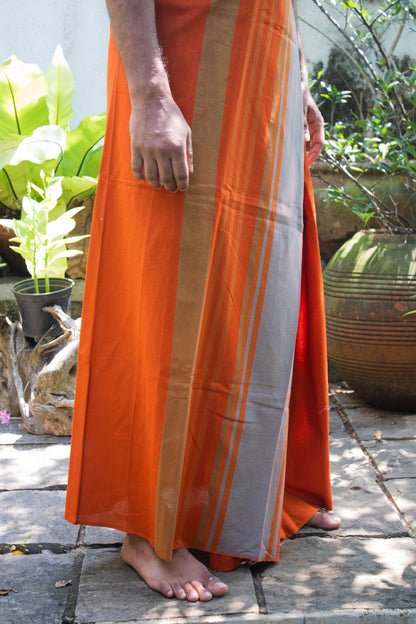 Sarong - Burent Orange Stripe
