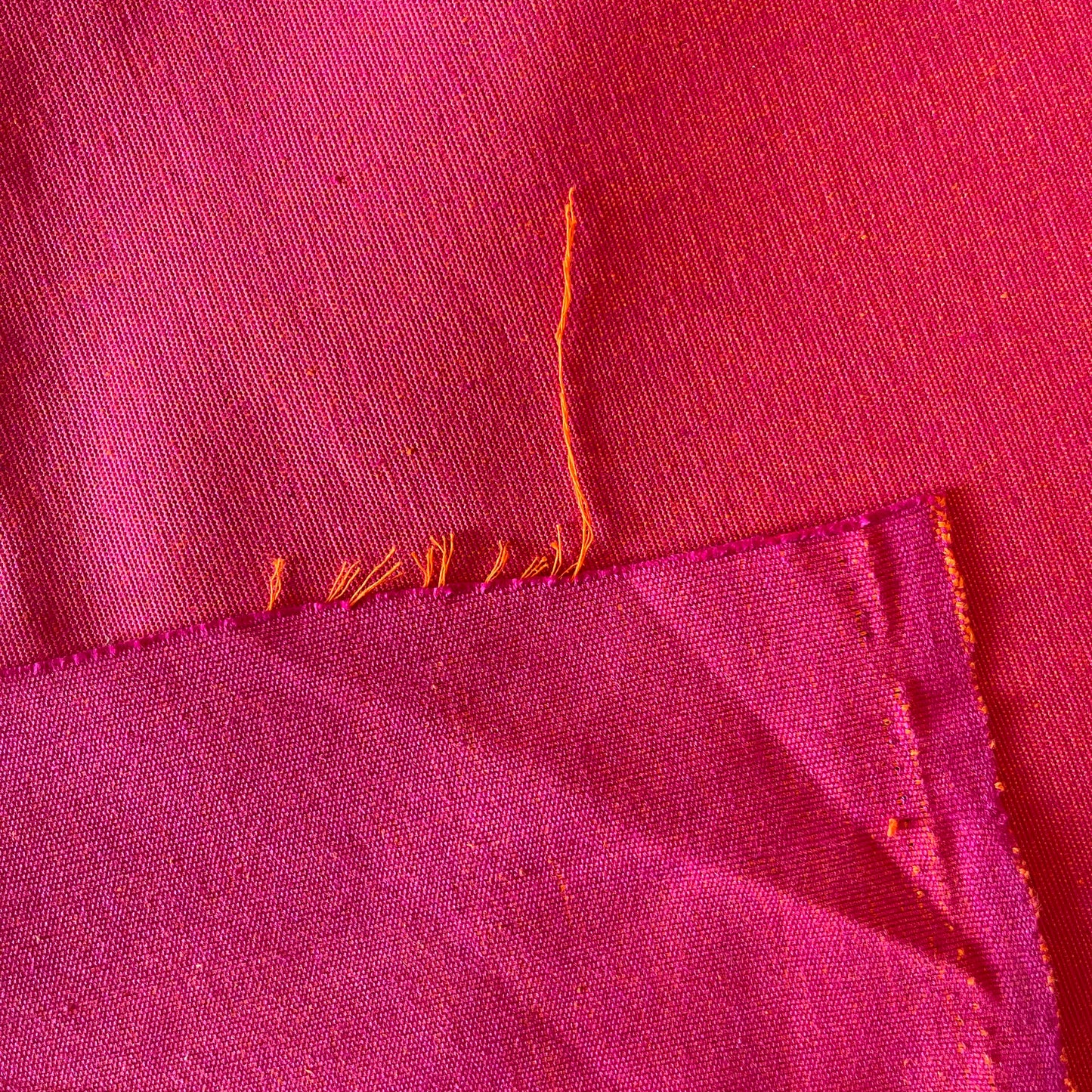 Fabric - Pink with Orange Shot