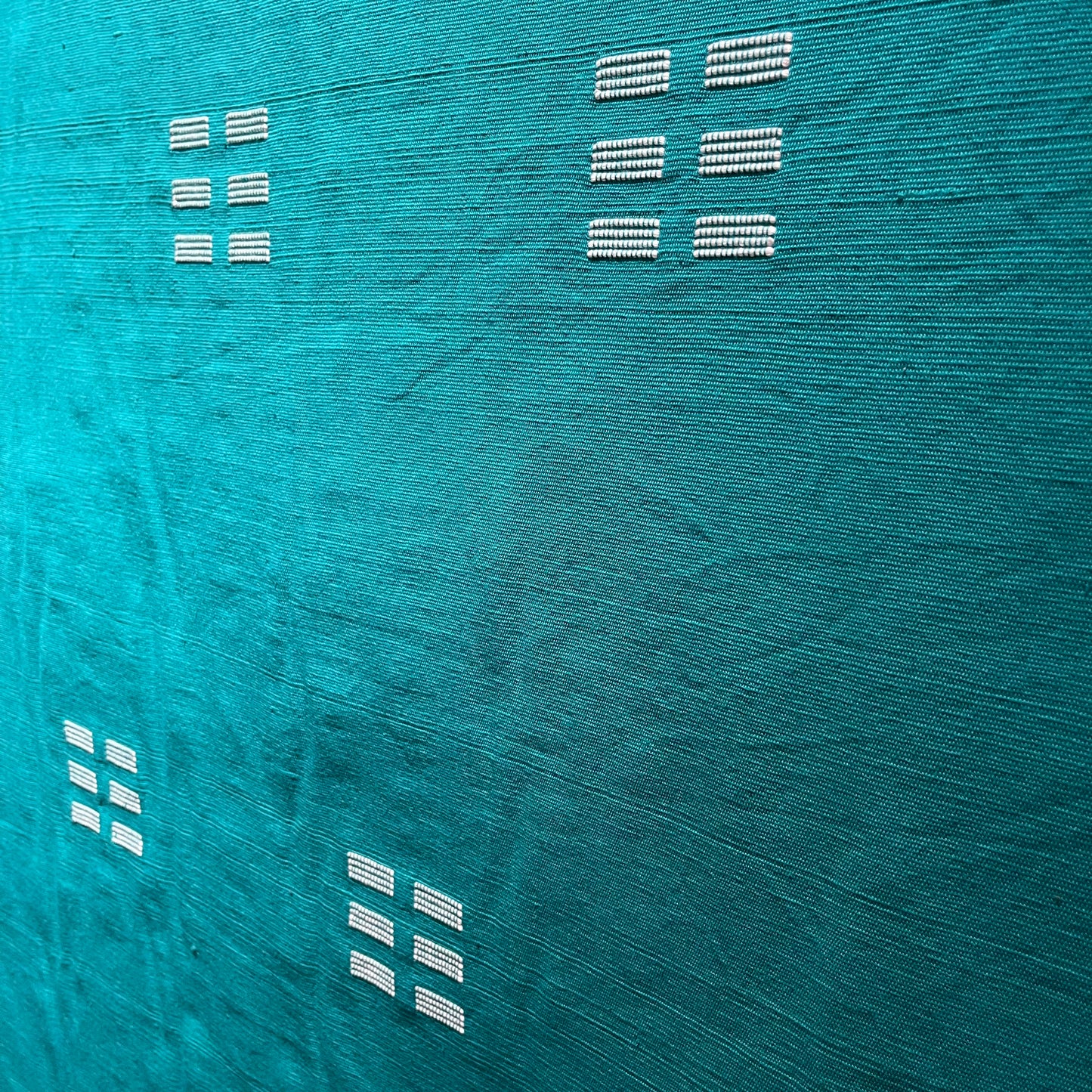 Fabric - Turquoise with White Squares (Malbana) MB