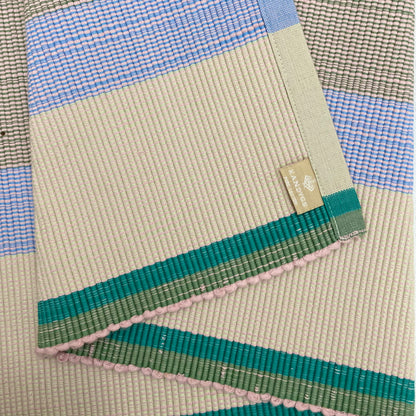 Floor rug - Beige with stripes