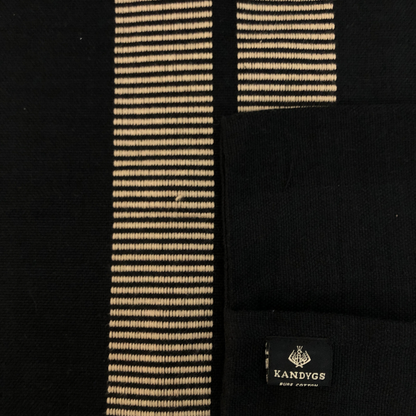 Dumbara Cushion Cover - 2 Beige stripes (18" X 18")