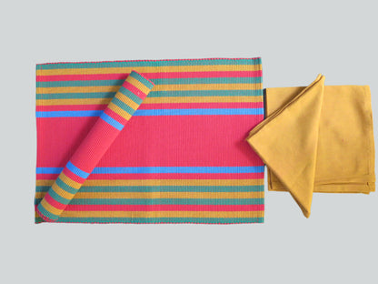 Table Mats + Serviettes (Set of 4)