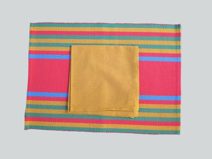 Table Mats + Serviettes (Set of 4)