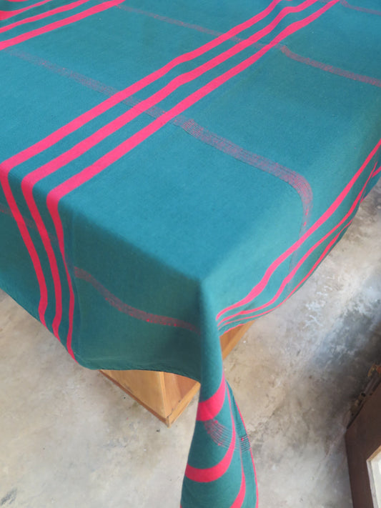 Rectangular Table Cloth - X mas Colours (8 seater - 60" X 120")