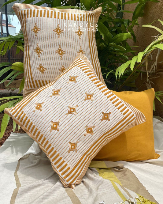 Dumbara Diamond Weave Cushion Cover – (18" X 18")