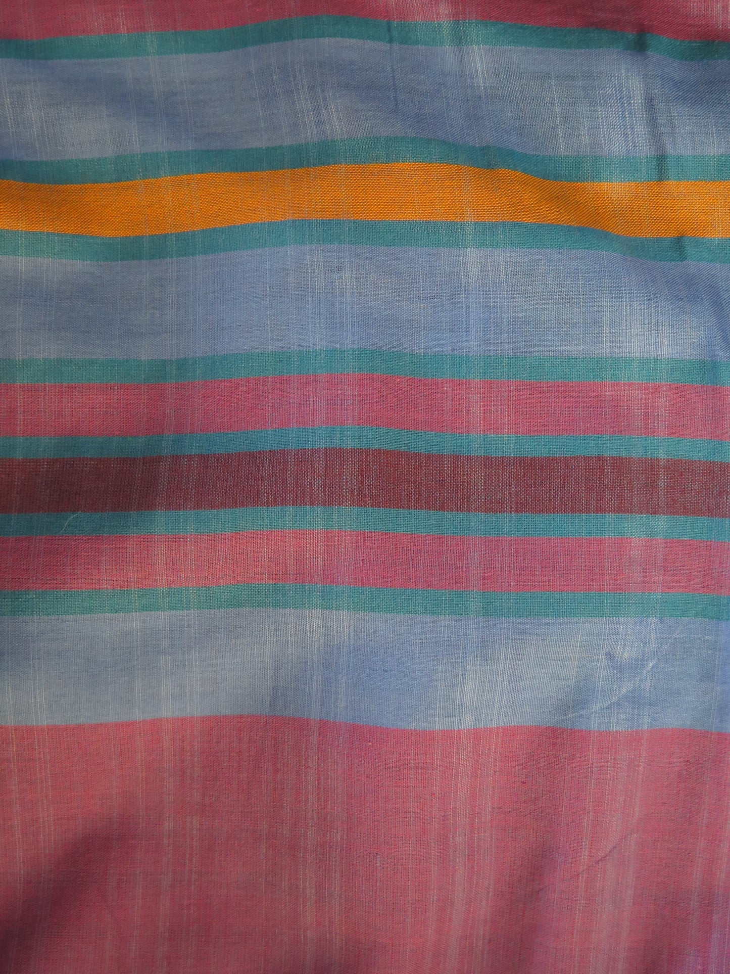 Saree - Blue & Purple Striped