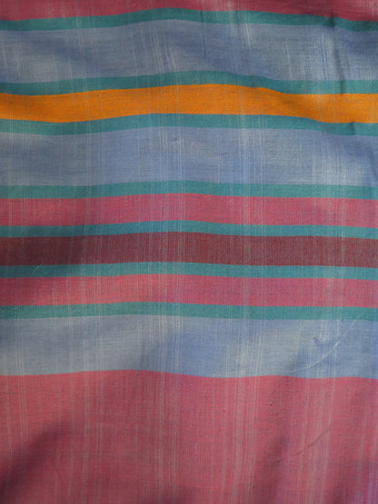 Saree - Blue & Purple Striped
