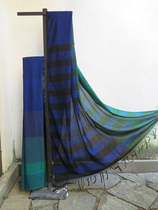 Saree - Peacock Plumes