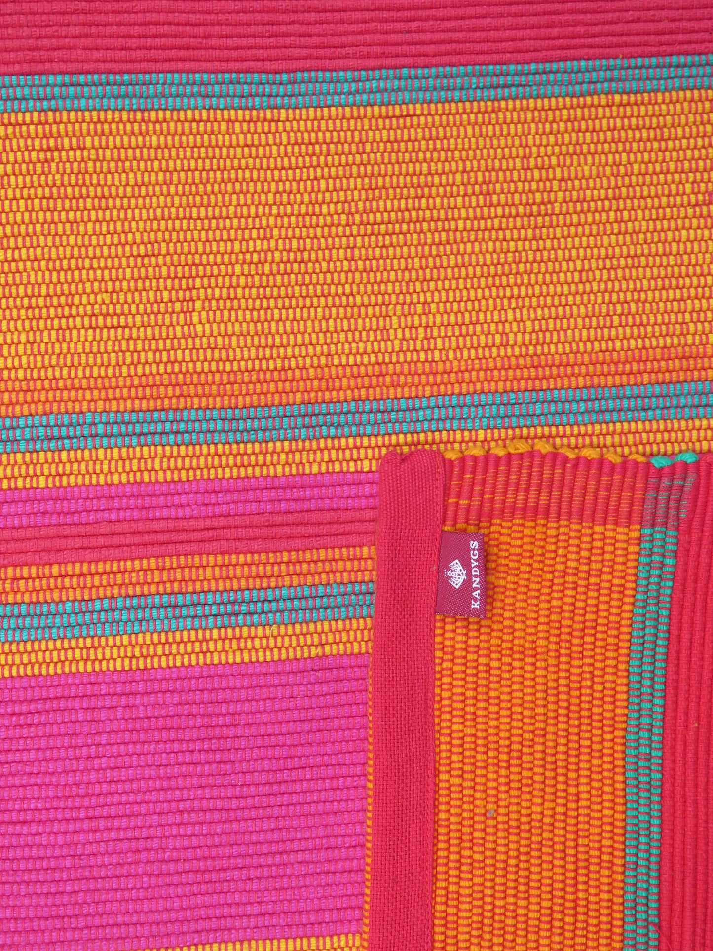 Rug - Stripes (Red & Orange)