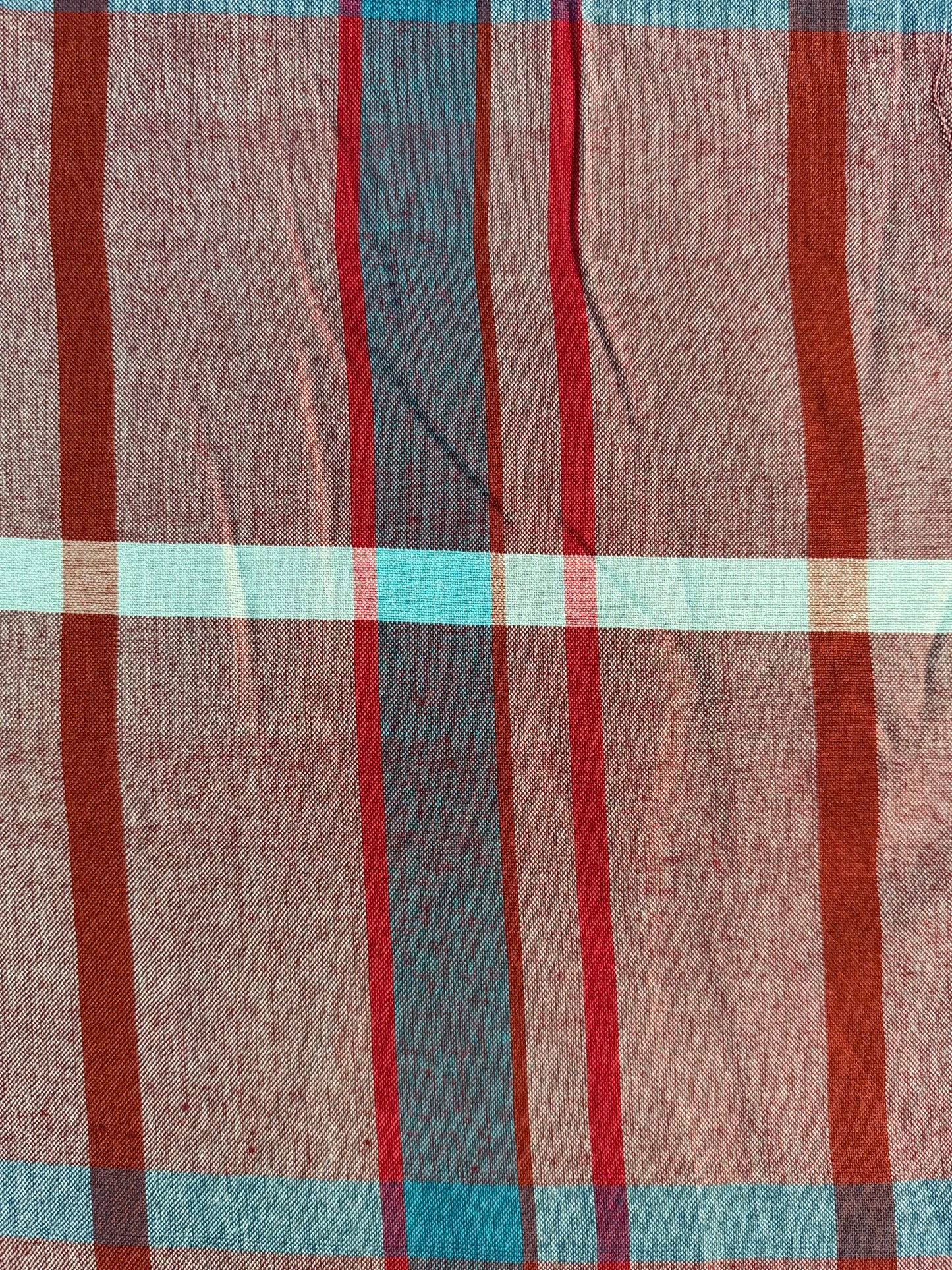 BAMBOO & Cotton Throw-Maroon & Blue