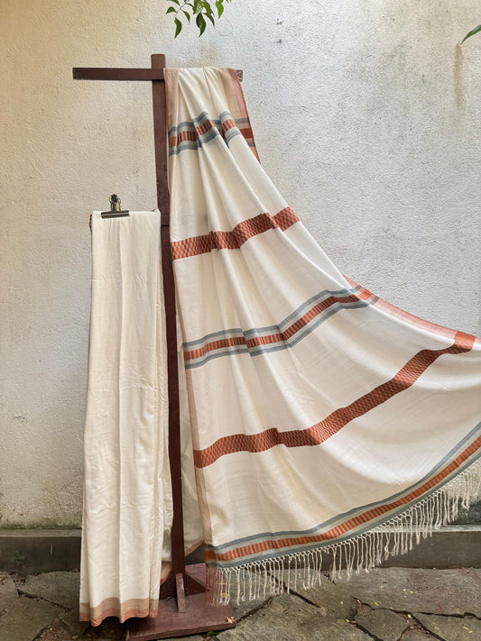 Saree - White