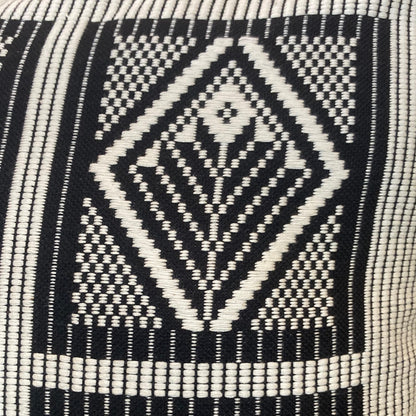 Dumbara Cushion Cover - Black & White (16 x 16)
