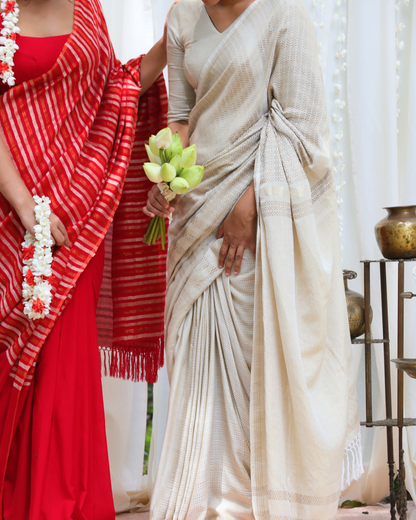 Handloom Bridal Saree-CAMELLIA